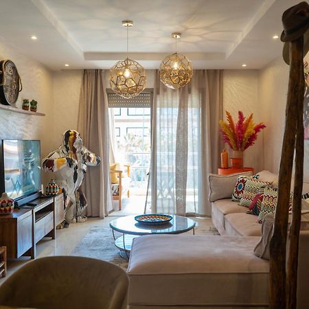 Magnifique Appartement Moderne De 2 Chambres Avec Piscine A 10 Min Du Centre De Marrakech Marrakesch Exterior foto